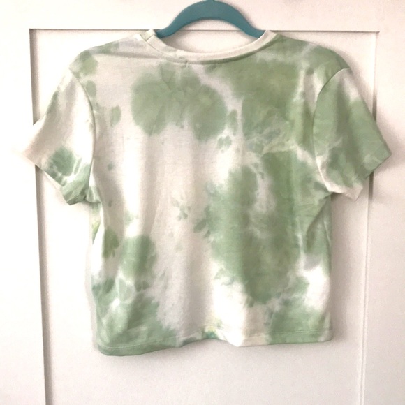 Green & White Tie-Dye Tee - Picture 2 of 3
